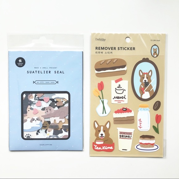 🛍3/$20 Cute Dog Stickers🐶